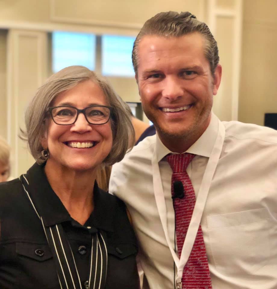 Pete Hegseth and Susan Wagle