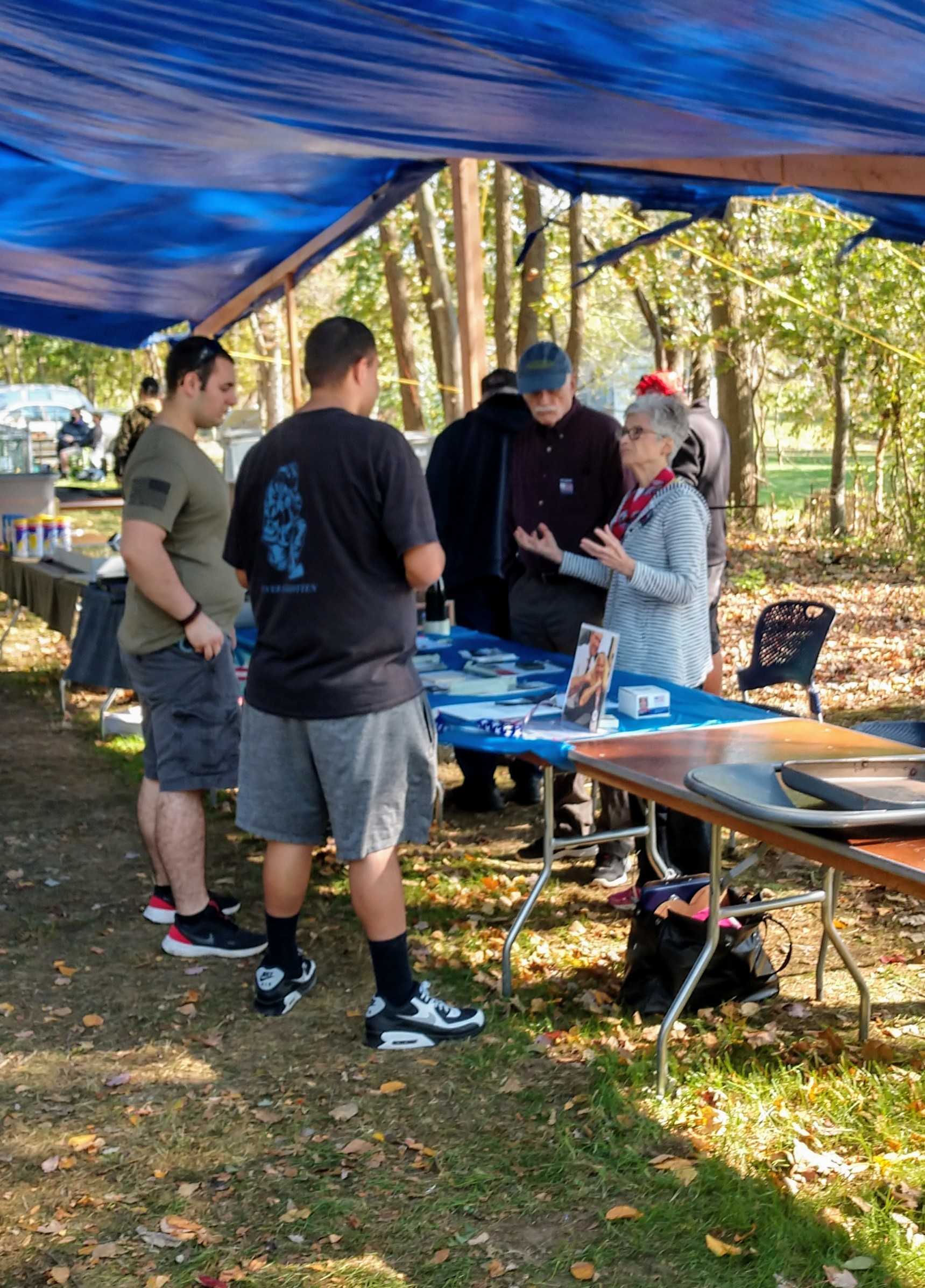 speaking with fellow citizens