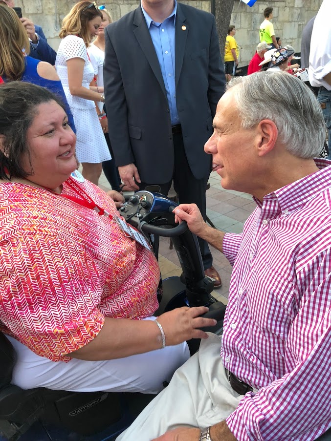 Governor Abbott and COS Supporter
