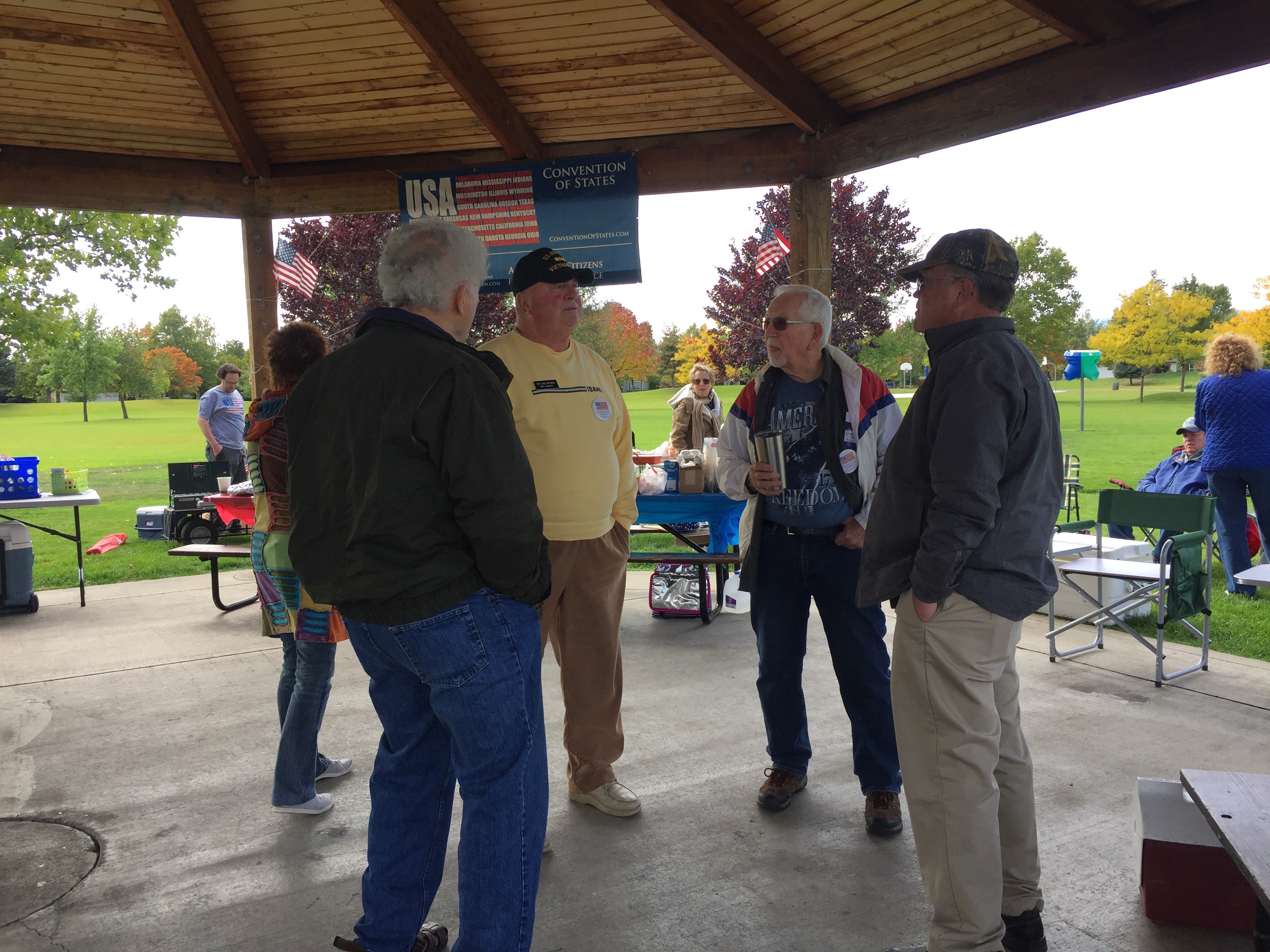 Volunteers gathering in Coeur d'Alene